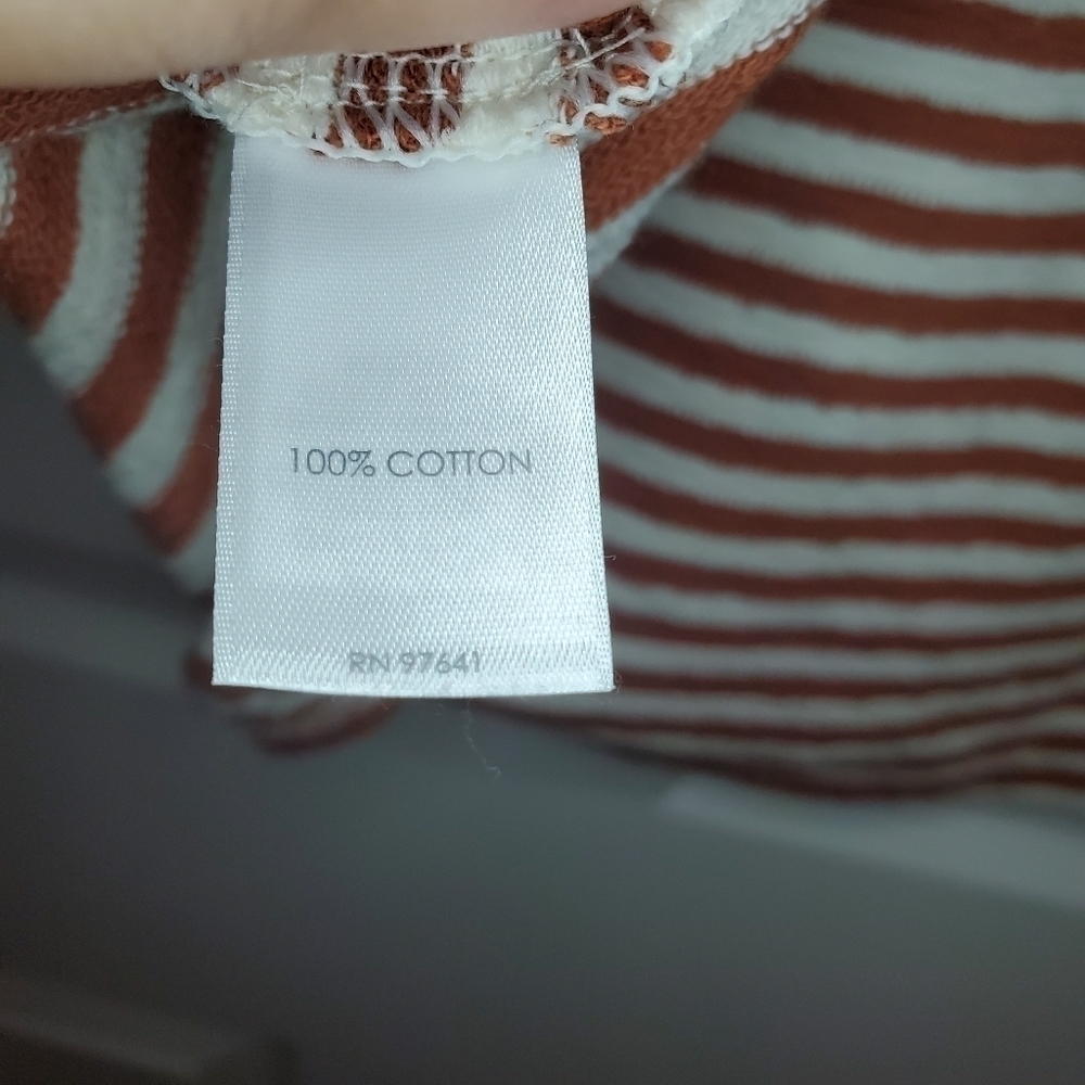 J Jill Striped Square Neck top, size L - Picture 10 of 10